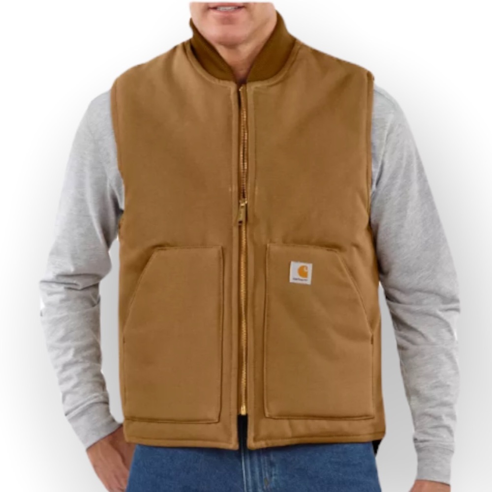 Carhartt Work Wear Quilt Lined Insulated Vest